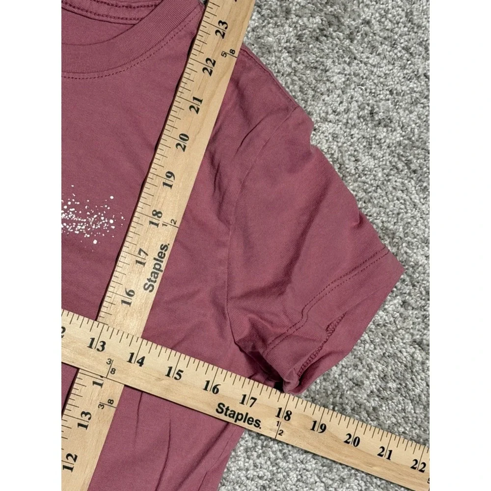 Nike‎ Women's S The Nike Tee DX0584-667 Pink with Silver Logo Swoosh Galaxy NWOT